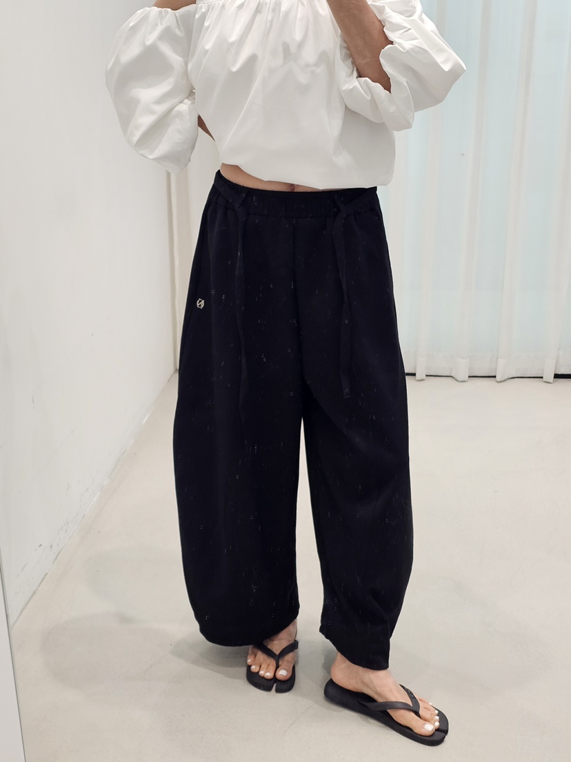 NEOUL韓國直郵女士新款26春夏人氣推薦時尚職業休閑褲含腰繩NEOUL/ahin雙領標簽休閑褲