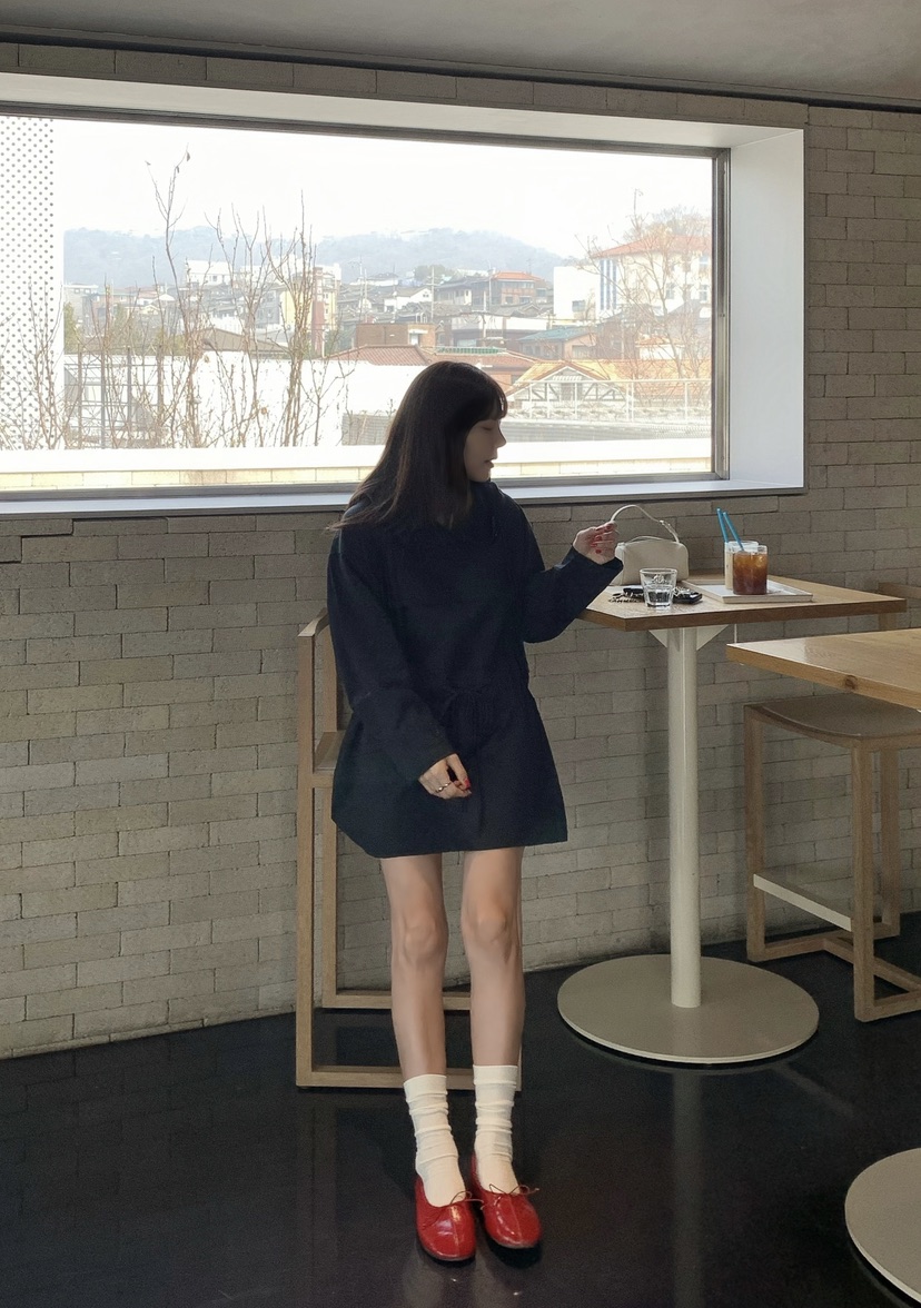 COURGETTE韓國代購女士新款推薦26春夏職業休閑時尚連衣裙COURGETTE連衣裙