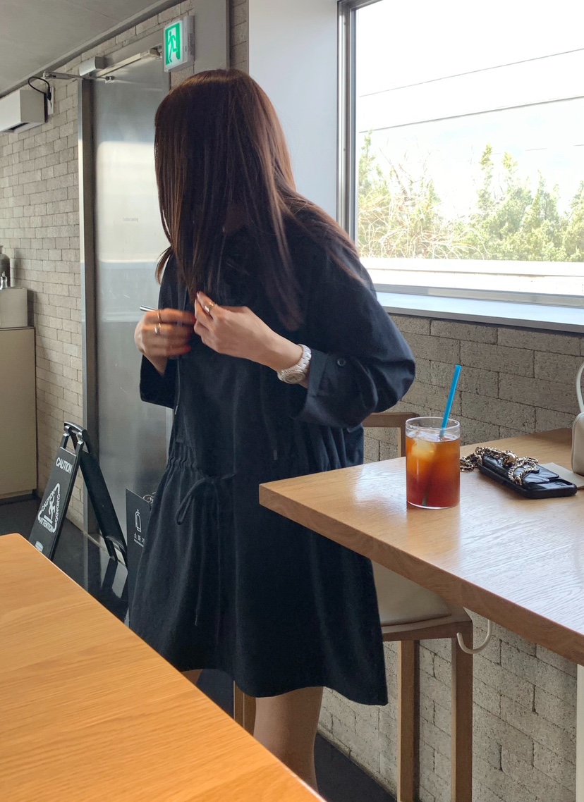 COURGETTE韓國代購女士新款推薦26春夏職業休閑時尚連衣裙COURGETTE連衣裙