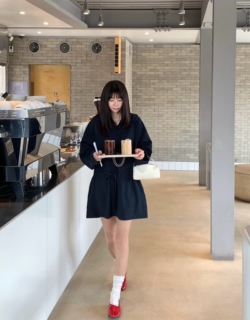 COURGETTE韓國代購女士新款推薦26春夏職業休閑時尚連衣裙COURGETTE連衣裙