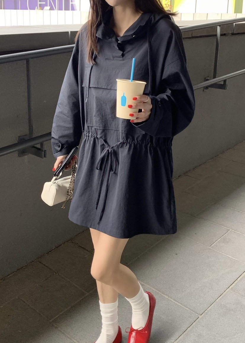 COURGETTE韓國代購女士新款推薦26春夏職業休閑時尚連衣裙COURGETTE連衣裙