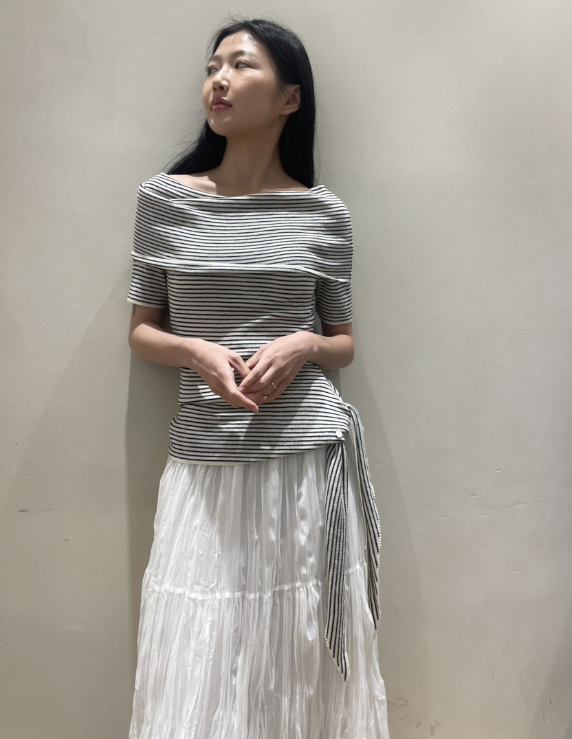 NEOUL韓國代購女裝新品26春夏推薦人氣時尚休閑職業針織衫NEOUL/ahin雙領標簽針織衫