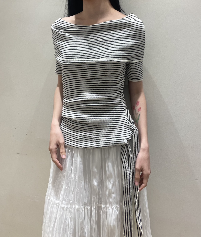 NEOUL韓國代購女裝新品26春夏推薦人氣時尚休閑職業針織衫NEOUL/ahin雙領標簽針織衫