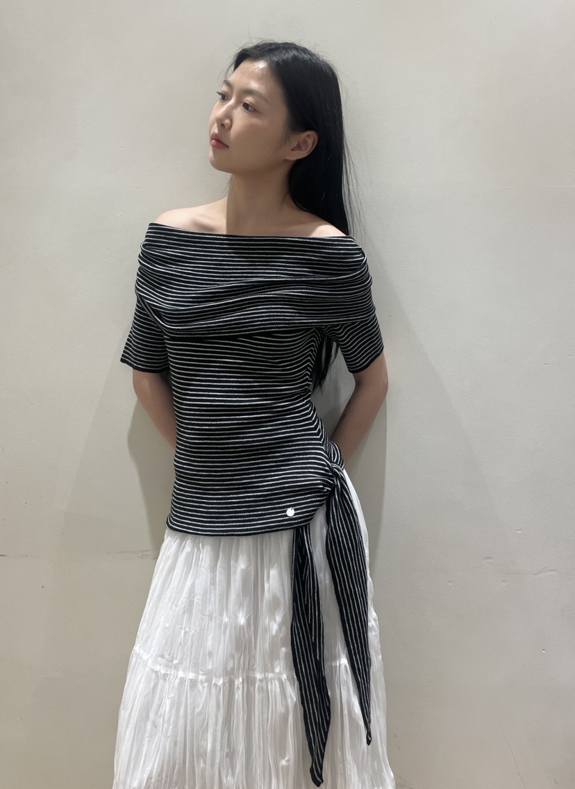 NEOUL韓國代購女裝新品26春夏推薦人氣時尚休閑職業針織衫NEOUL/ahin雙領標簽針織衫圖色2