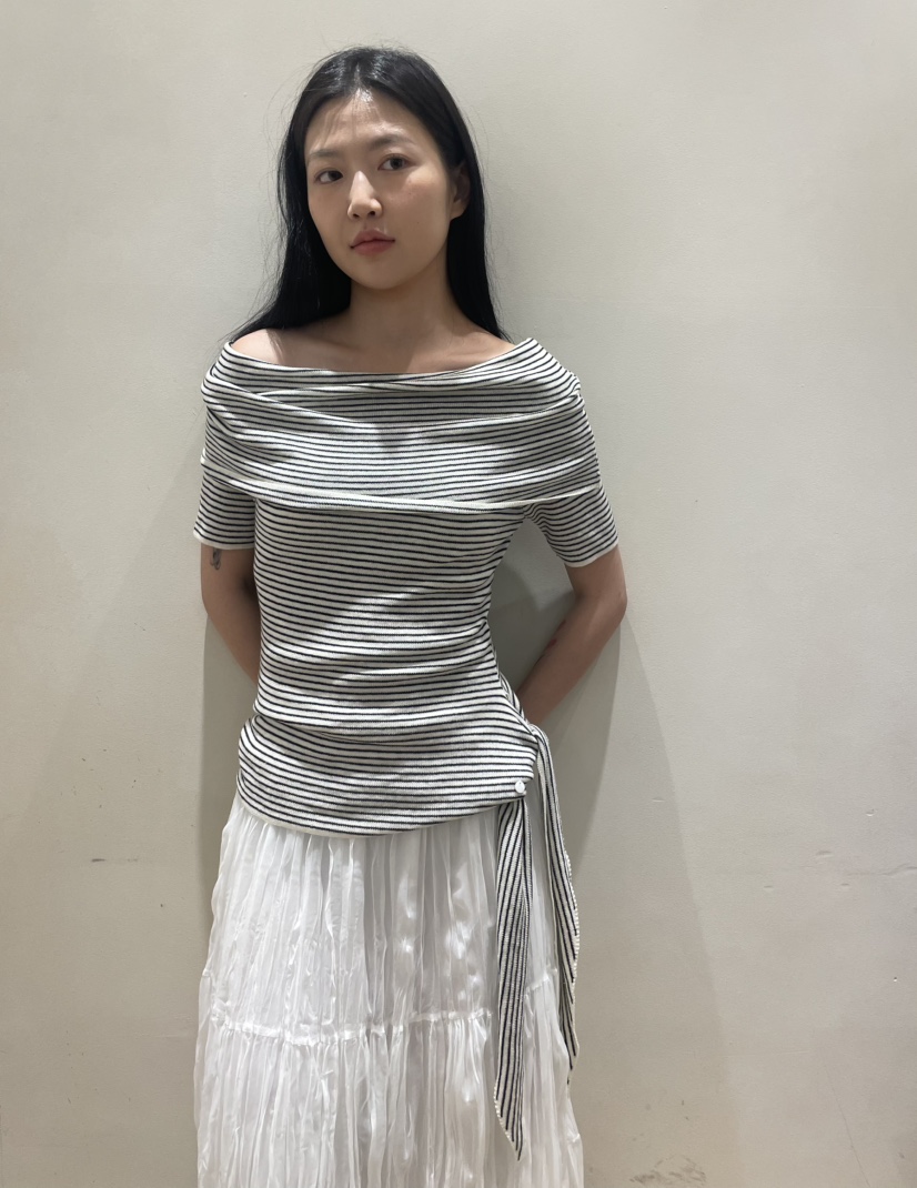 NEOUL韓國代購女裝新品26春夏推薦人氣時尚休閑職業針織衫NEOUL/ahin雙領標簽針織衫圖色3