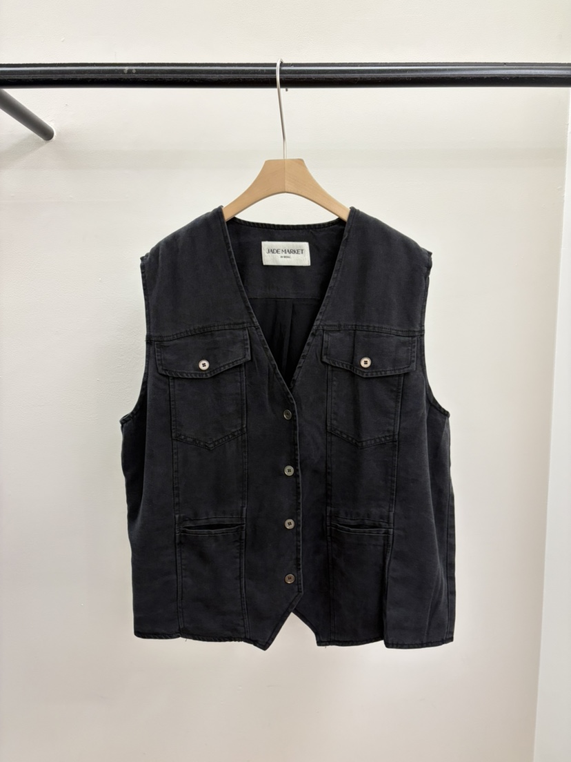 JADEMARKET韓國東大門直郵女士新品人氣推薦時尚26春夏馬甲JADE SEOUL_MARKET馬甲圖色1