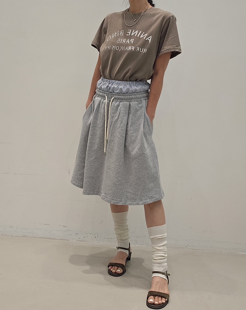 NEOUL韓國直郵實拍女裝新款推薦人氣26春夏熱賣半身裙中短裙NEOUL/ahin雙領標簽半身裙/中短裙