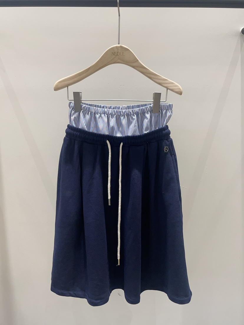 NEOUL韓國直郵實拍女裝新款推薦人氣26春夏熱賣半身裙中短裙NEOUL/ahin雙領標簽半身裙/中短裙