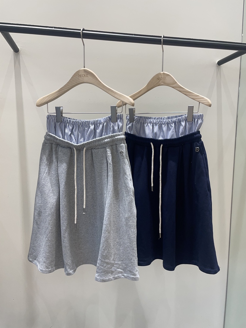 NEOUL韓國直郵實拍女裝新款推薦人氣26春夏熱賣半身裙中短裙NEOUL/ahin雙領標簽半身裙/中短裙