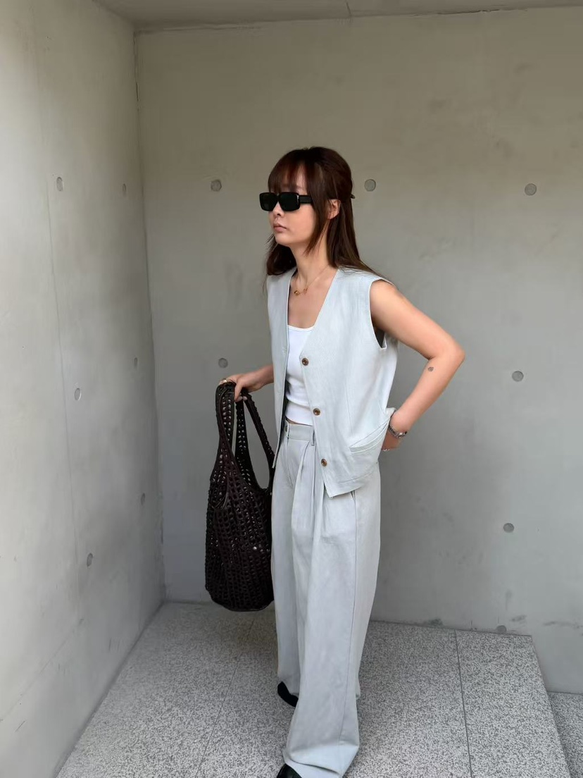 OLI SEOUL韓國代購女裝新品休閑職業時尚推薦熱賣26春夏馬甲OLI SEOUL馬甲