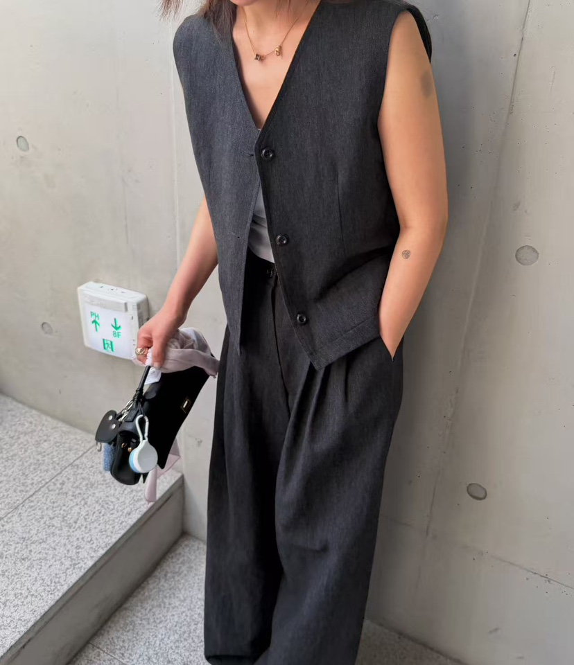 OLI SEOUL韓國代購女裝新品休閑職業時尚推薦熱賣26春夏馬甲OLI SEOUL馬甲