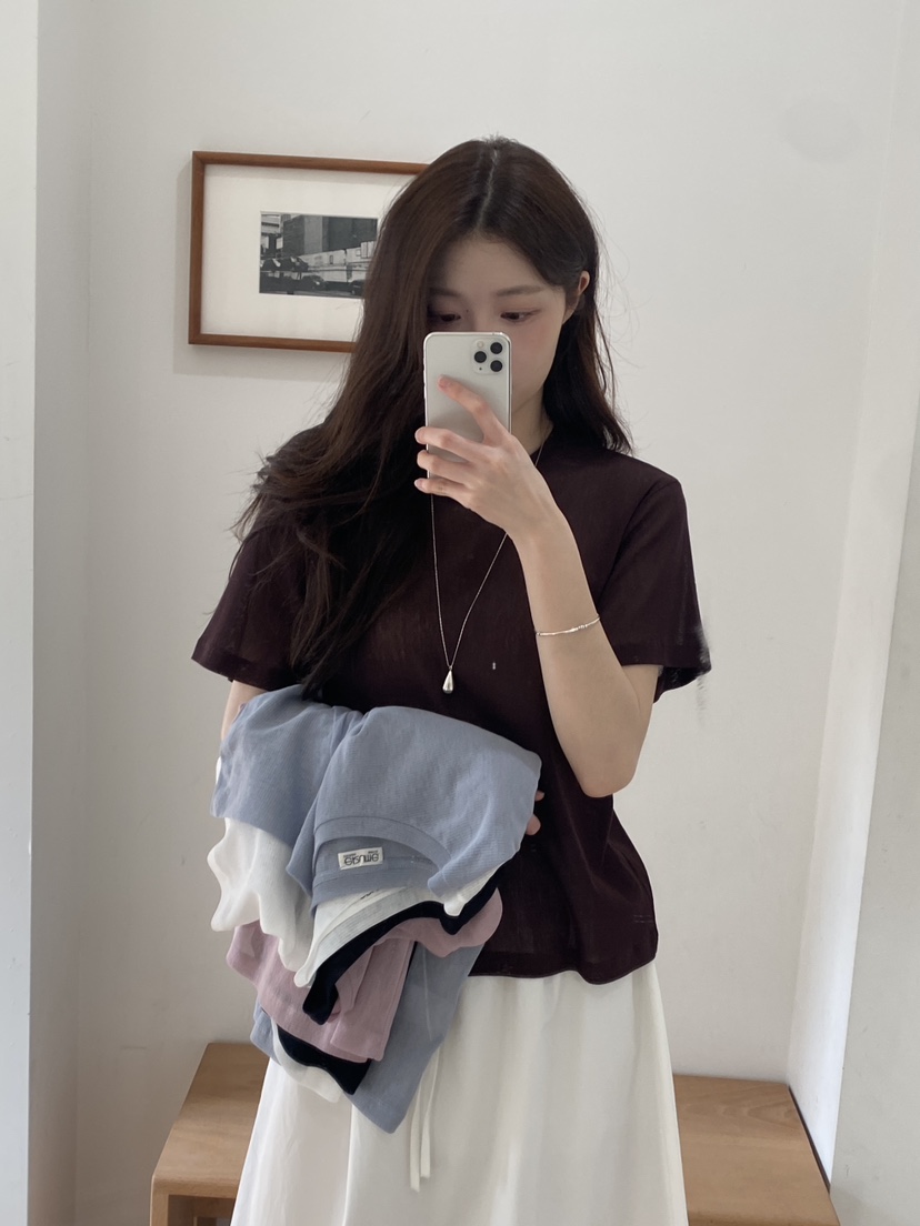 ERUME韓國直郵女士新款時尚推薦職業人氣熱賣休閑26春夏T恤ERUMET恤