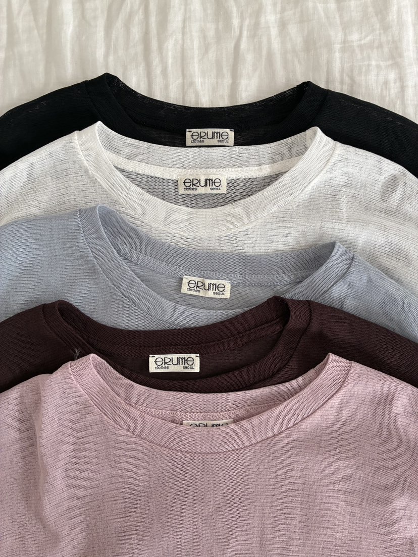 ERUME韓國直郵女士新款時尚推薦職業人氣熱賣休閑26春夏T恤ERUMET恤