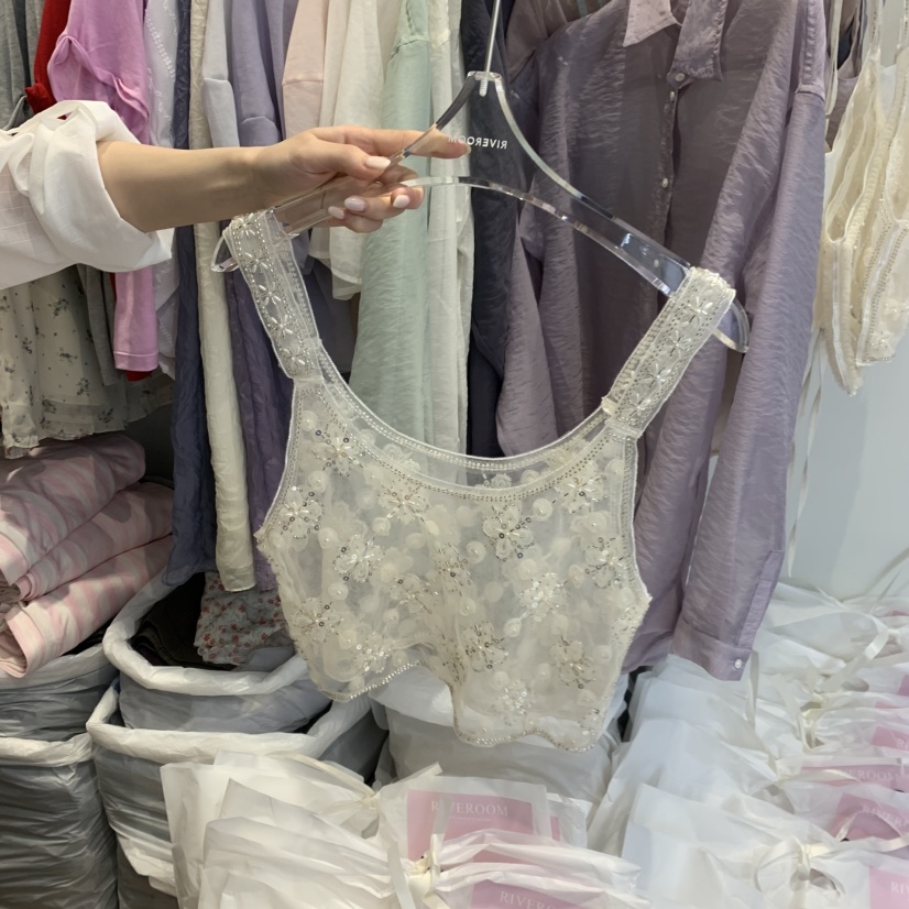 RIVEROOM韓國東大門直郵女士新款休閑26春夏時尚吊帶背心RIVEROOM吊帶/背心