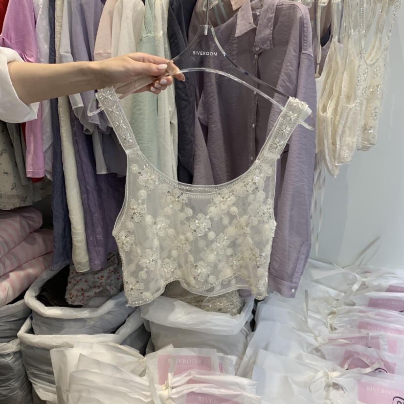 RIVEROOM韓國東大門直郵女士新款休閑26春夏時尚吊帶背心RIVEROOM吊帶/背心圖色1