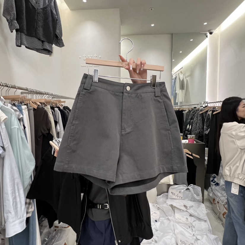 TAKE YOUE TIME韓國東大門代購女士新款熱賣職業短褲棉質TAKE YOUE TIME短褲圖色1