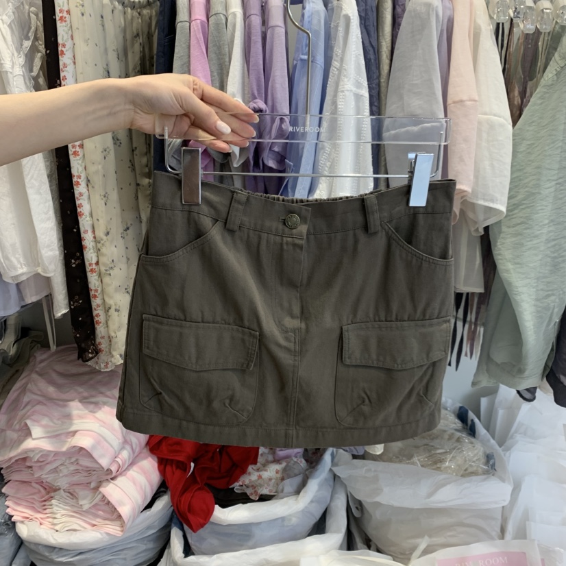 RIVEROOM韓國直郵女裝新品熱賣時尚26春夏休閑推薦職業短裙RIVEROOM短裙圖色2