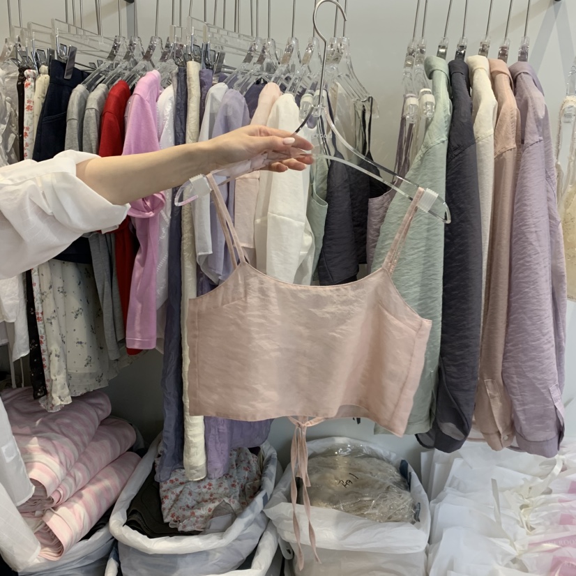 RIVEROOM韓國直郵實拍女士新款時尚休閑26春夏吊帶背心歐根紗RIVEROOM吊帶/背心圖色3