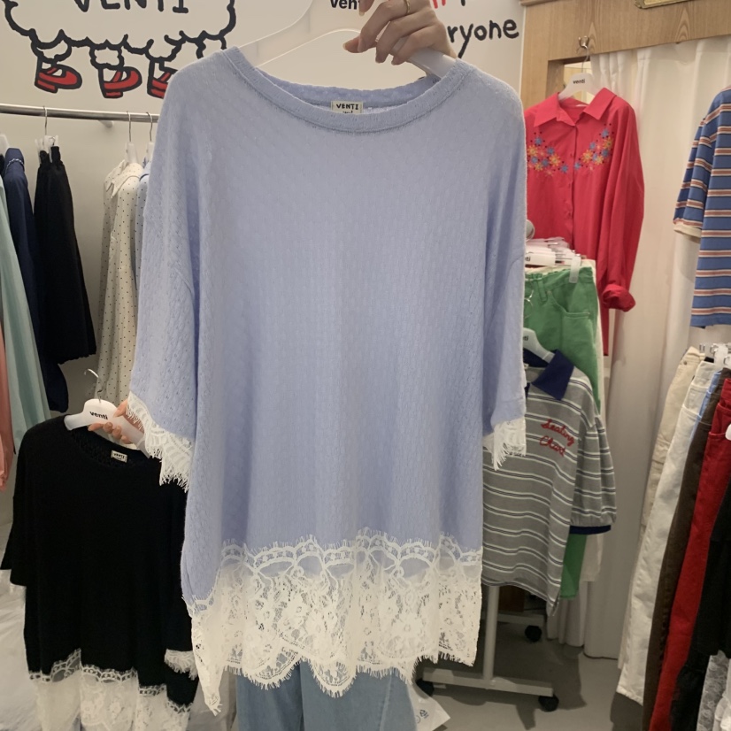 VENTI韓國東大門代購女裝新品熱賣時尚休閑職業人氣26春夏T恤VENTIT恤圖色1