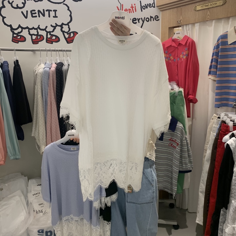 VENTI韓國東大門代購女裝新品熱賣時尚休閑職業人氣26春夏T恤VENTIT恤圖色3