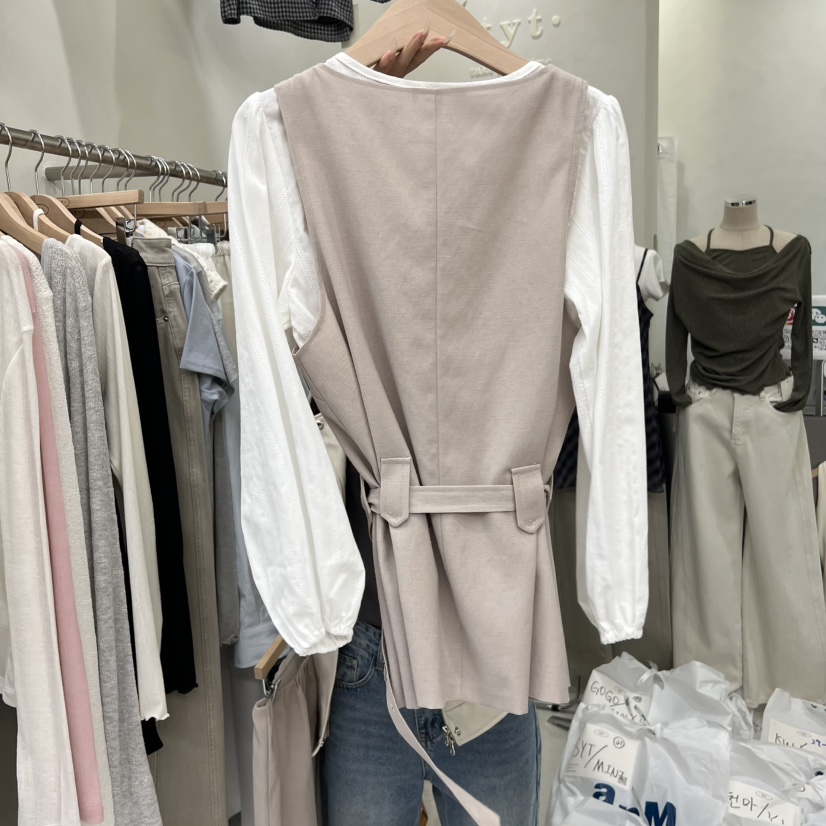 TAKE YOUE TIME韓國直郵女裝新款人氣職業馬甲不含內搭TAKE YOUE TIME馬甲