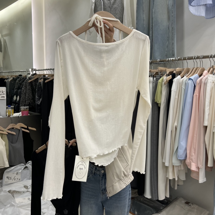 TAKE YOUE TIME韓國直郵實拍女裝新品人氣長袖T恤假兩件TAKE YOUE TIME長袖T恤