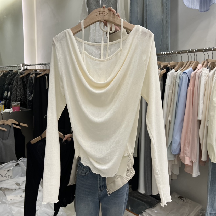 TAKE YOUE TIME韓國直郵實拍女裝新品人氣長袖T恤假兩件TAKE YOUE TIME長袖T恤圖色2