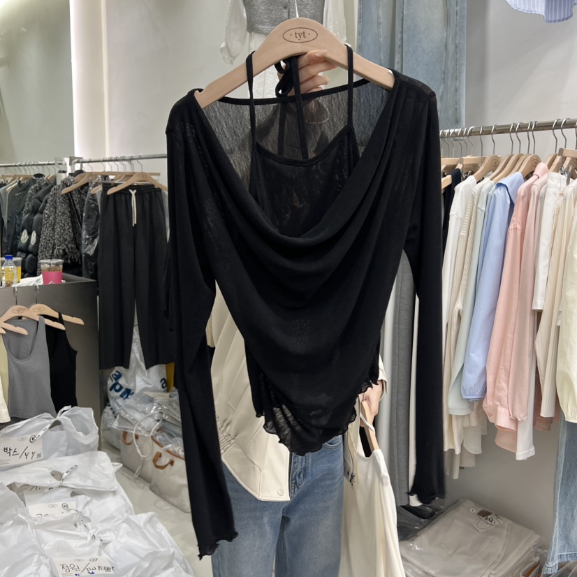 TAKE YOUE TIME韓國直郵實拍女裝新品人氣長袖T恤假兩件TAKE YOUE TIME長袖T恤圖色3