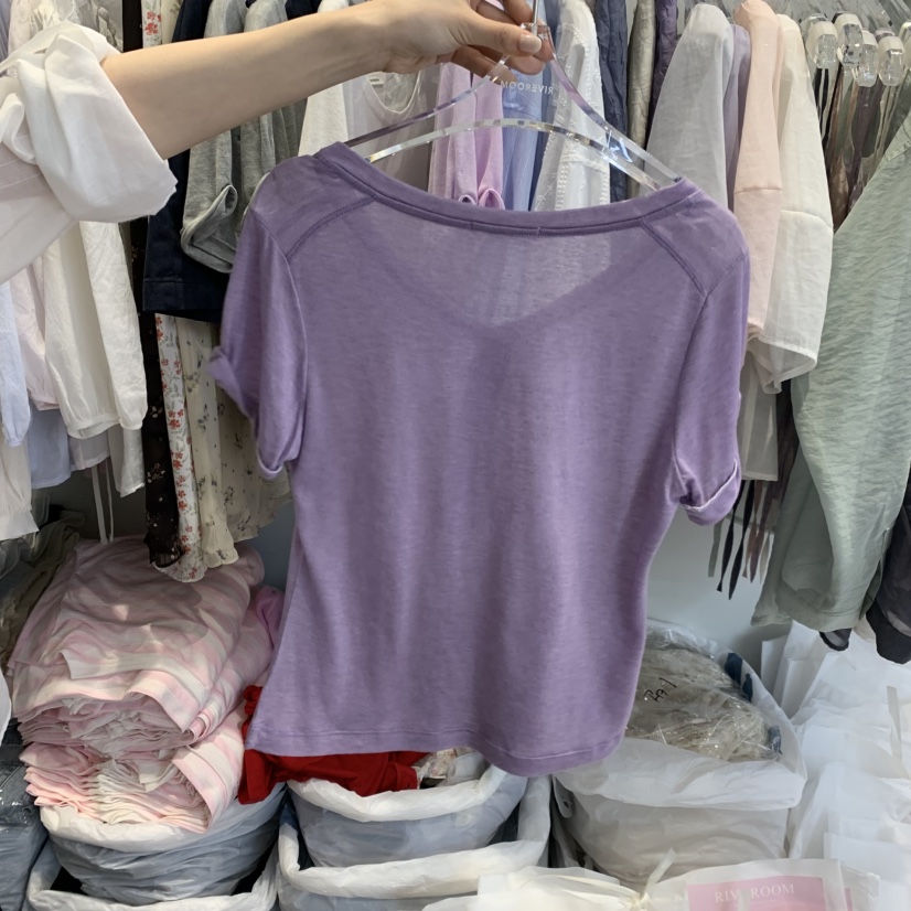 RIVEROOM韓國東大門直郵女裝新款時尚熱賣人氣推薦26春夏T恤RIVEROOMT恤
