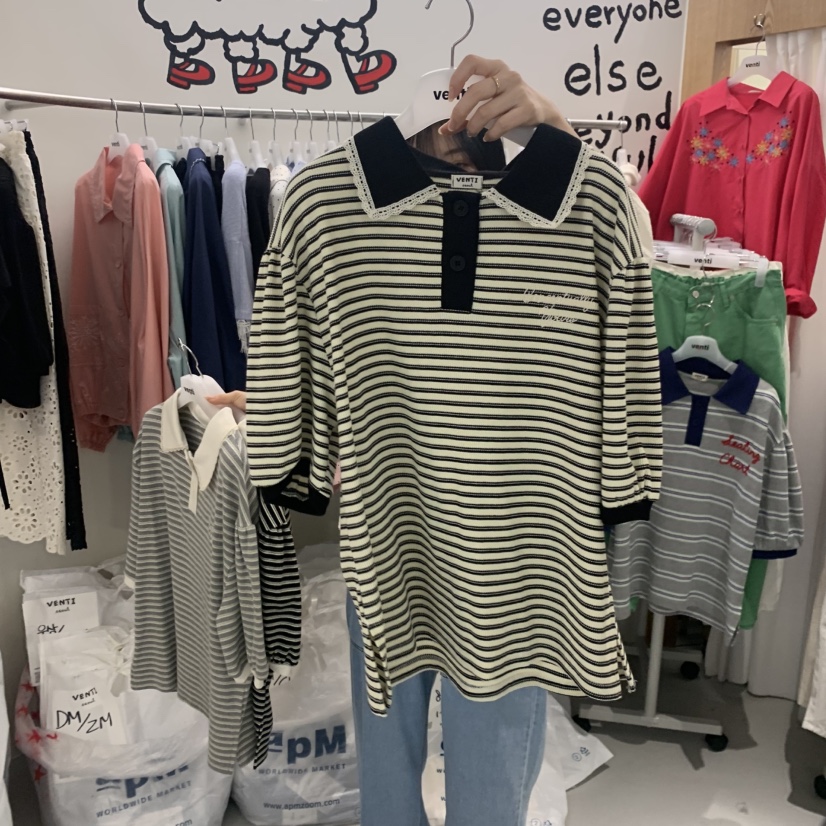 VENTI韓國東大門直郵女士新品人氣職業26春夏熱賣推薦T恤VENTIT恤圖色1