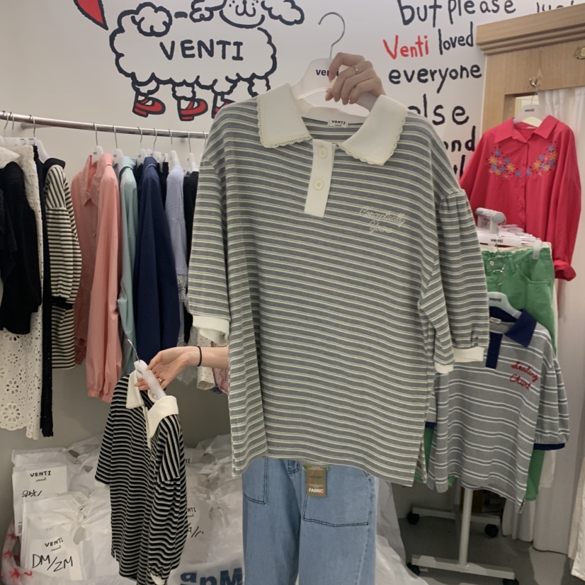 VENTI韓國東大門直郵女士新品人氣職業26春夏熱賣推薦T恤VENTIT恤圖色2