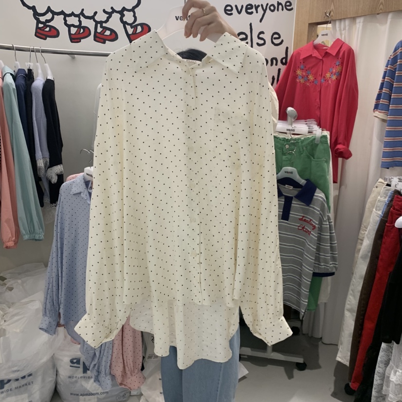 VENTI韓國直郵實拍女士新款職業休閑26春夏襯衫蕾絲衫天絲VENTI襯衫/蕾絲衫圖色1