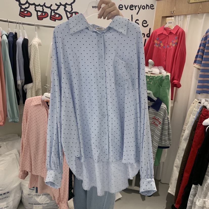 VENTI韓國直郵實拍女士新款職業休閑26春夏襯衫蕾絲衫天絲VENTI襯衫/蕾絲衫圖色2