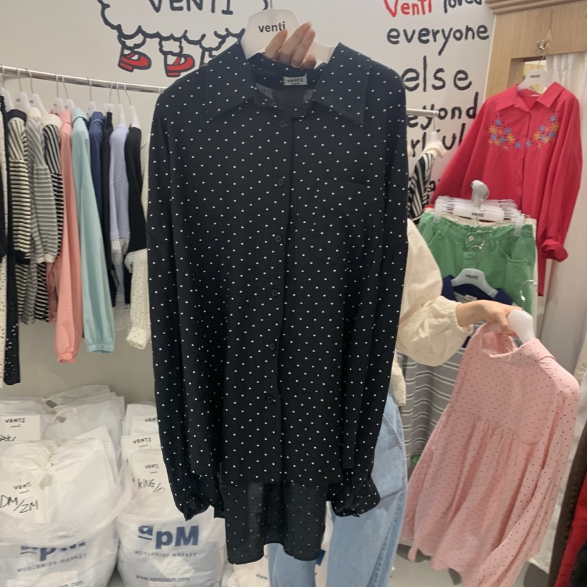 VENTI韓國直郵實拍女士新款職業休閑26春夏襯衫蕾絲衫天絲VENTI襯衫/蕾絲衫圖色4