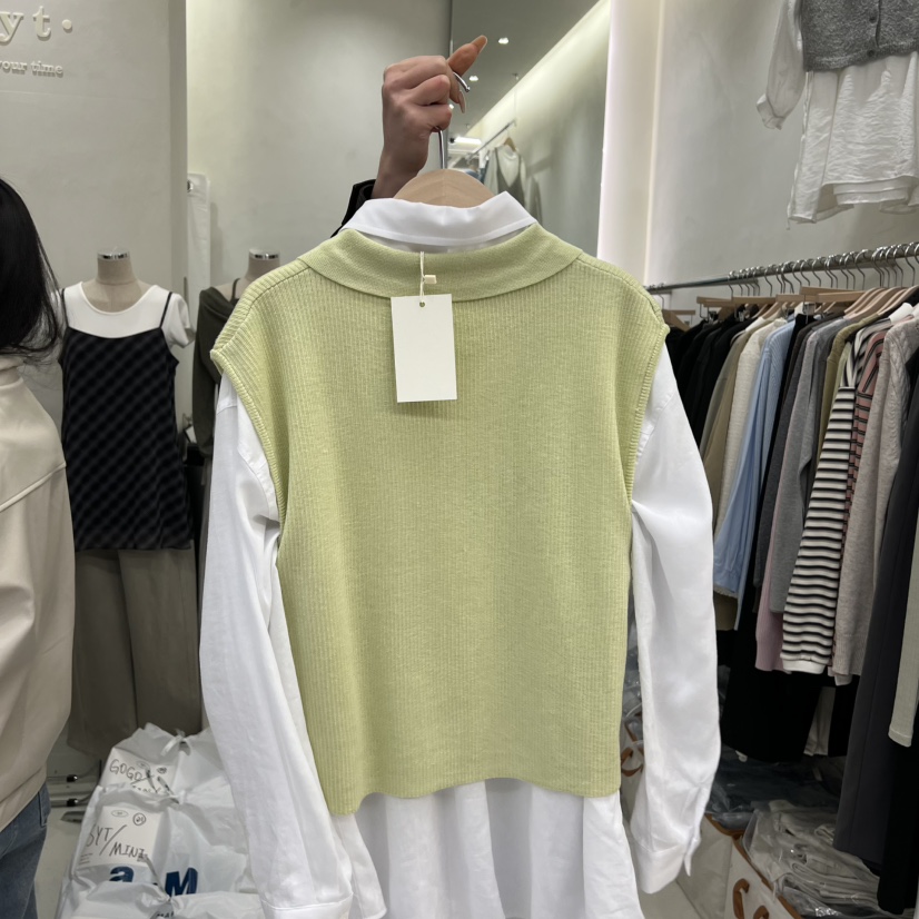 TAKE YOUE TIME韓國直郵實拍女裝新品職業吊帶背心不含內搭腰帶TAKE YOUE TIME吊帶/背心