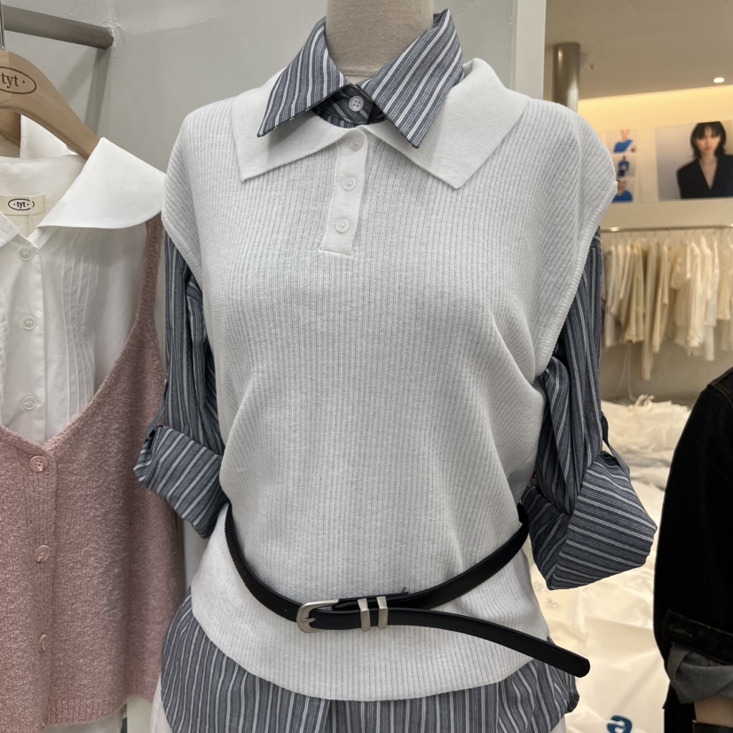 TAKE YOUE TIME韓國直郵實拍女裝新品職業吊帶背心不含內搭腰帶TAKE YOUE TIME吊帶/背心圖色2