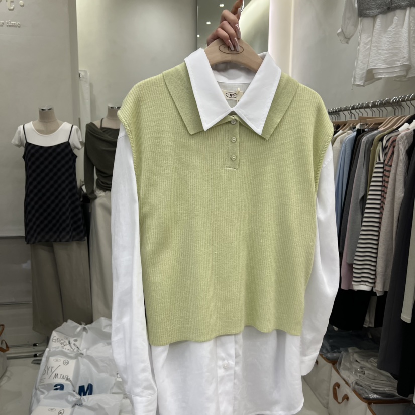 TAKE YOUE TIME韓國直郵實拍女裝新品職業吊帶背心不含內搭腰帶TAKE YOUE TIME吊帶/背心圖色3