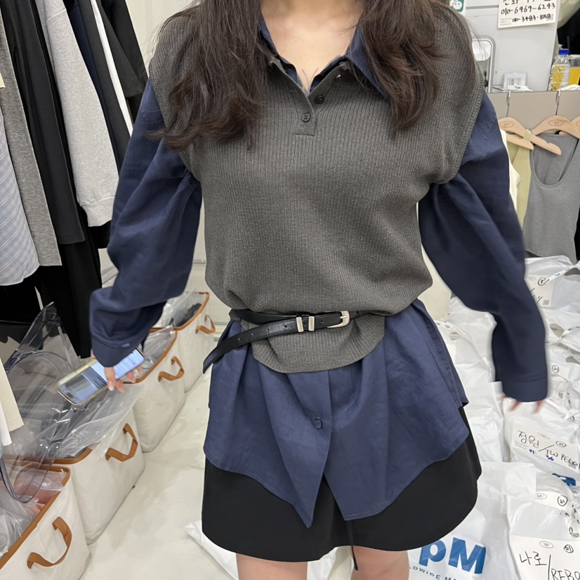 TAKE YOUE TIME韓國直郵實拍女裝新品職業吊帶背心不含內搭腰帶TAKE YOUE TIME吊帶/背心圖色4