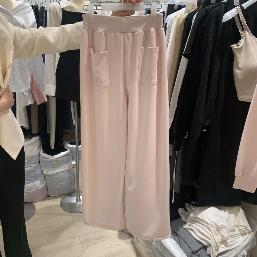 LOVE SOME韓國直郵實拍女士新品休閑時尚熱賣休閑褲系帶LOVE SOME休閑褲