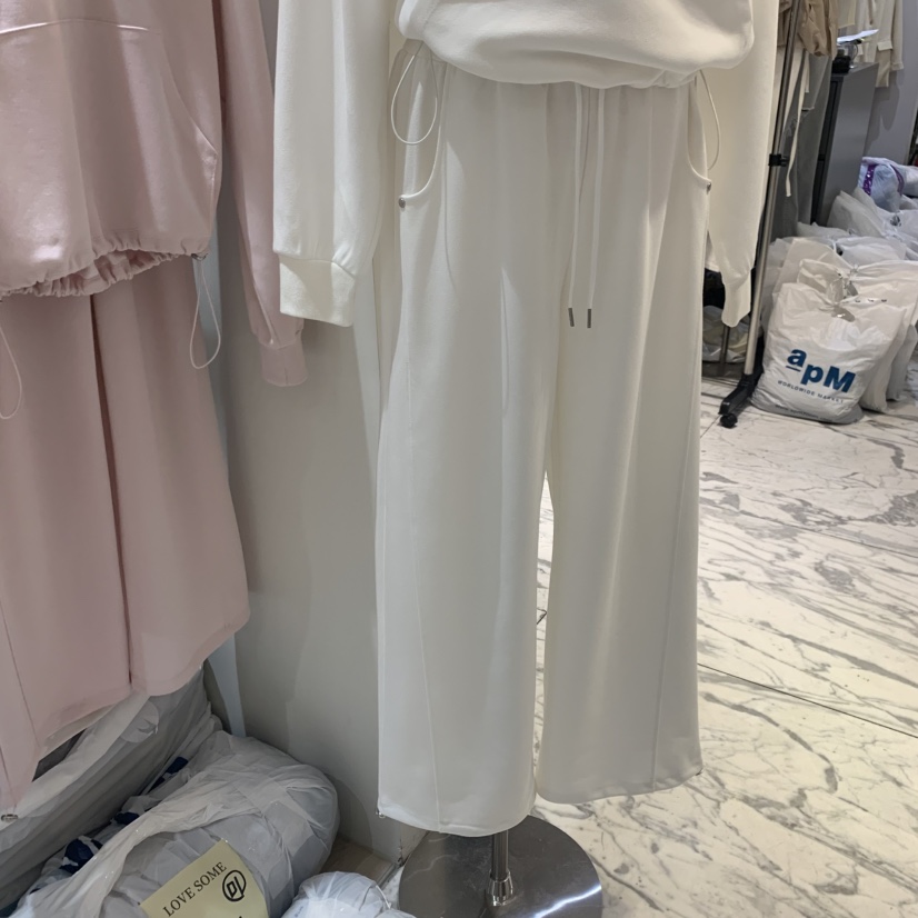 LOVE SOME韓國直郵實拍女士新品休閑時尚熱賣休閑褲系帶LOVE SOME休閑褲圖色1