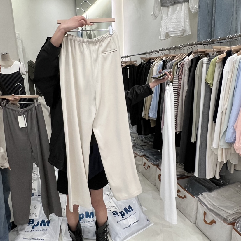 TAKE YOUE TIME韓國東大門直郵女士新款人氣休閑褲絲質TAKE YOUE TIME休閑褲