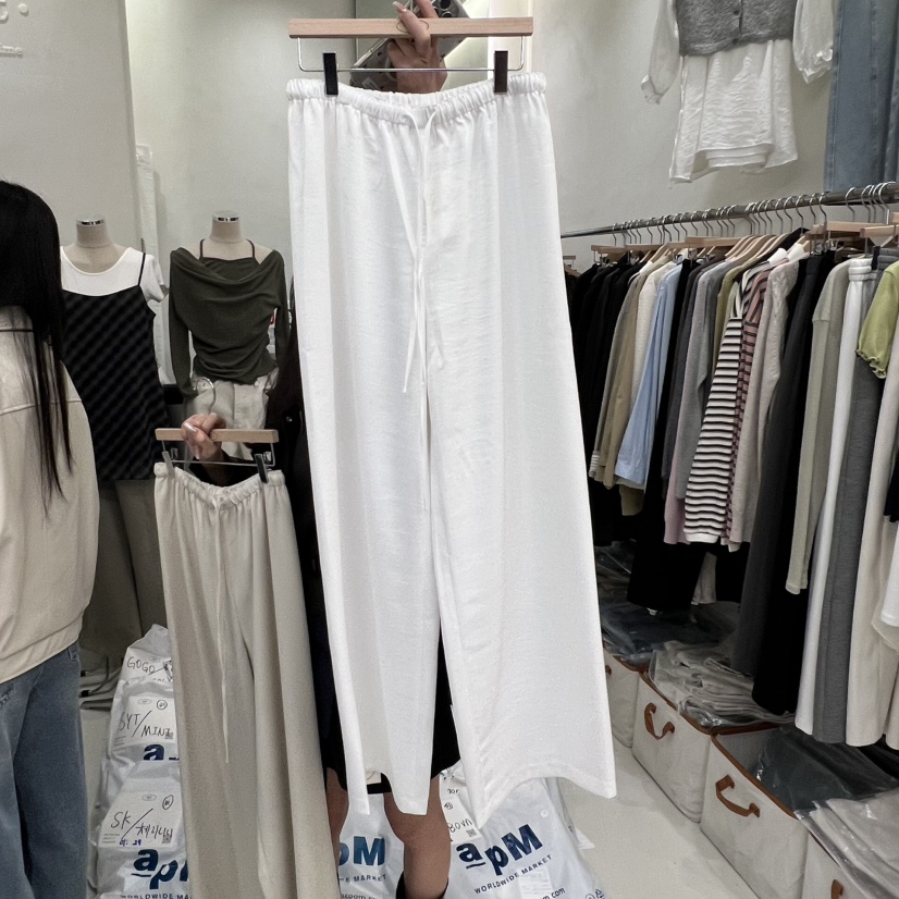 TAKE YOUE TIME韓國東大門直郵女士新款人氣休閑褲絲質TAKE YOUE TIME休閑褲圖色1