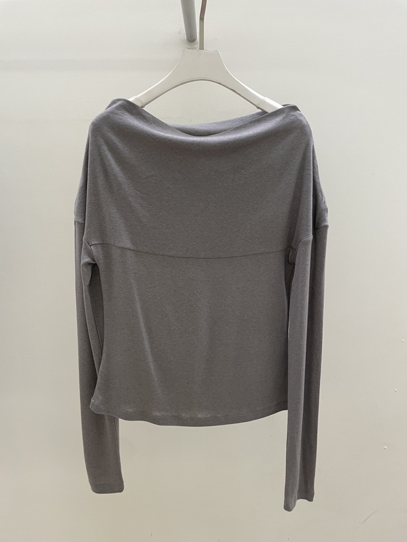 PEBBLE韓國東大門直郵女士新品時尚人氣熱賣休閑長袖T恤露肩PEBBLE長袖T恤圖色3