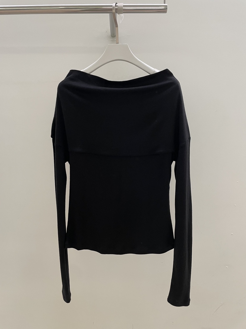 PEBBLE韓國東大門直郵女士新品時尚人氣熱賣休閑長袖T恤露肩PEBBLE長袖T恤圖色4