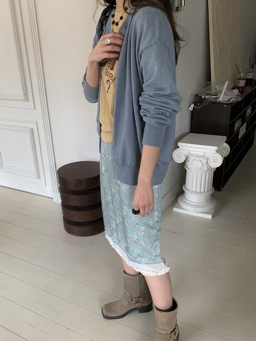 PEBBLE韓國直郵女士新款26春夏推薦休閑人氣半身裙中短裙PEBBLE半身裙/中短裙