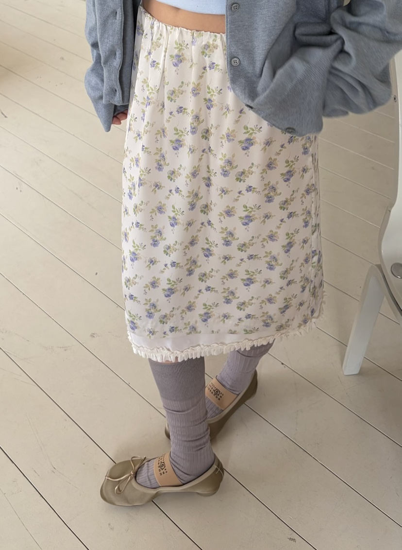 PEBBLE韓國直郵女士新款26春夏推薦休閑人氣半身裙中短裙PEBBLE半身裙/中短裙