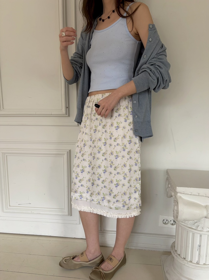 PEBBLE韓國直郵女士新款26春夏推薦休閑人氣半身裙中短裙PEBBLE半身裙/中短裙