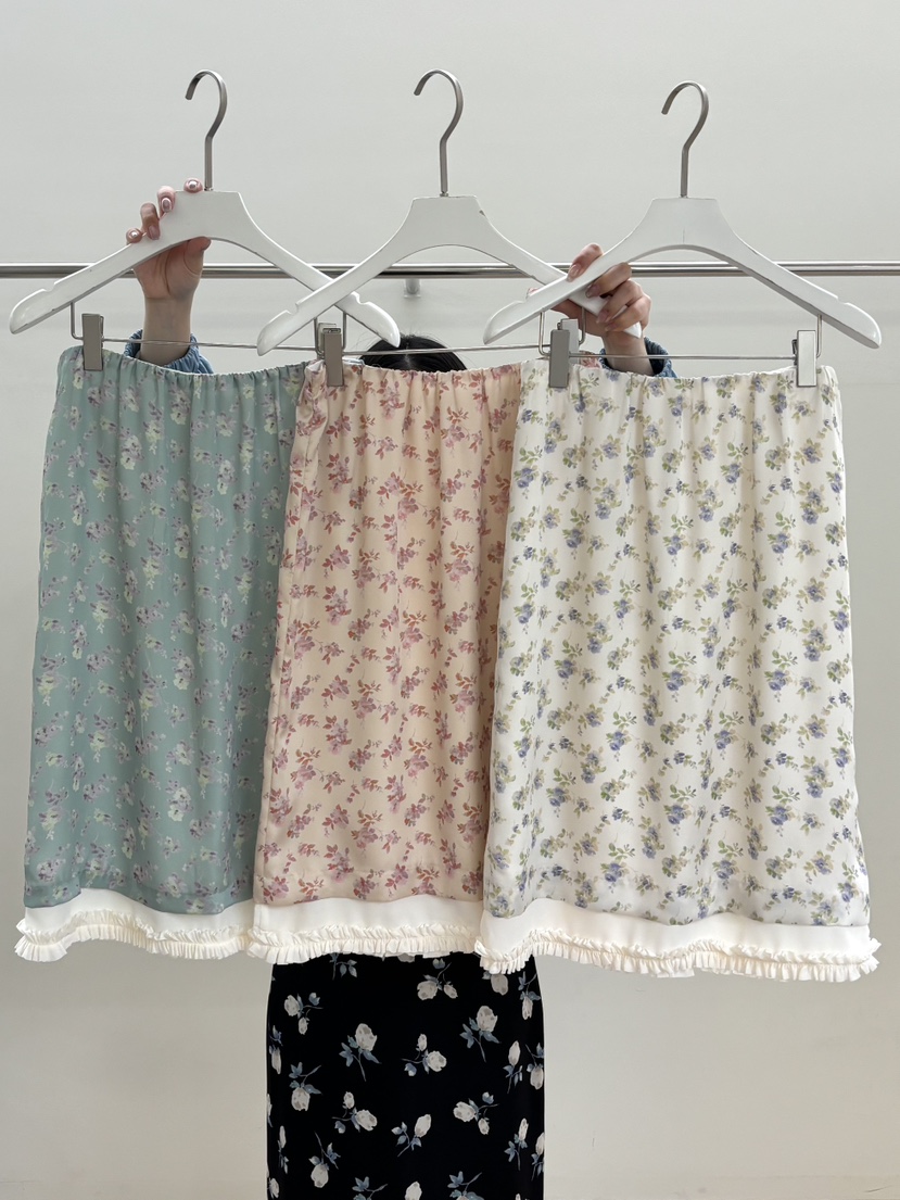 PEBBLE韓國直郵女士新款26春夏推薦休閑人氣半身裙中短裙PEBBLE半身裙/中短裙