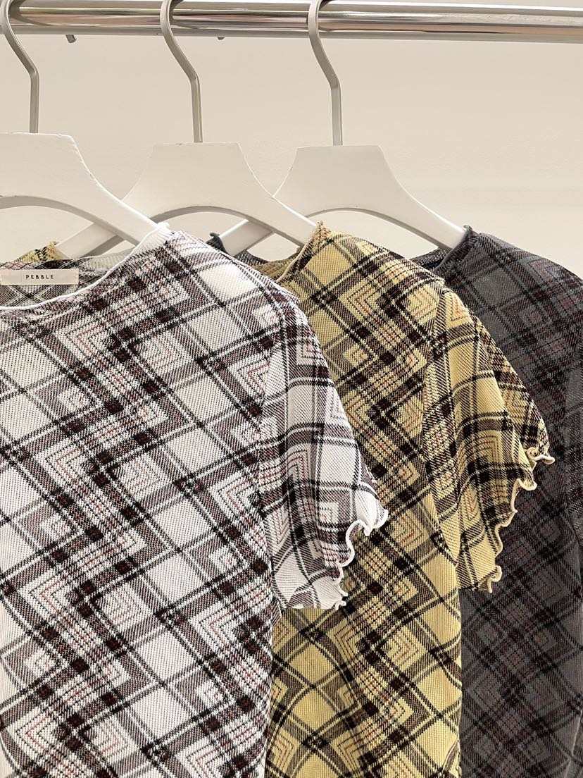 PEBBLE韓國東大門代購女裝新款26春夏人氣推薦熱賣職業T恤PEBBLET恤