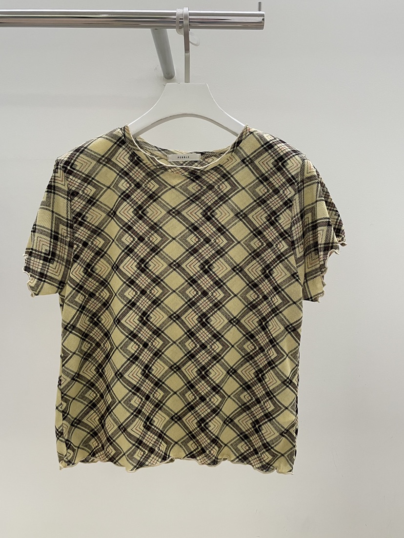 PEBBLE韓國東大門代購女裝新款26春夏人氣推薦熱賣職業T恤PEBBLET恤圖色2